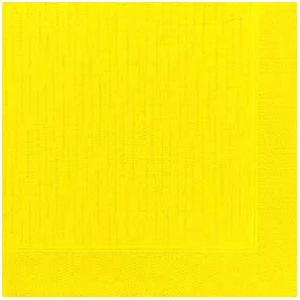 Duni szalvéta sárga 4 rétegű 40x40cm 6x50db/gyűjtő
