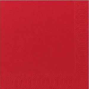 Duni szalvéta piros 3 rétegű 40x40 4x250db/gyűjtő