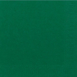 Duni szalvéta Dark green 3 rétegű 33x33cm 8x125db/gyűjtő