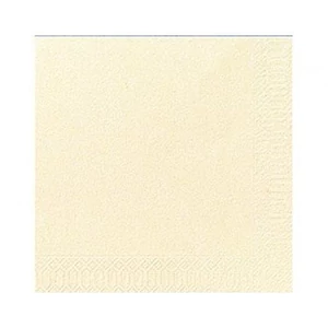 Duni szalvéta krém 3 rétegű 33x33cm 8x125db/gyűjtő