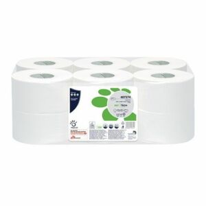 Papernet BioTech mini közületi toalettpapír 2  rétegű 19 cm fehér cell 140m 12 tek/zsák