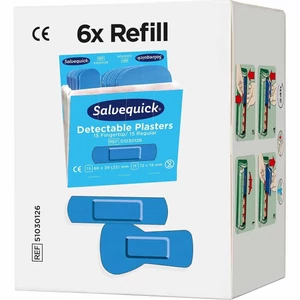 Cederroth Salvequick kék detektálható ujjvég és normál sebtapasz utántöltő 30x6doboz/gyűjtő