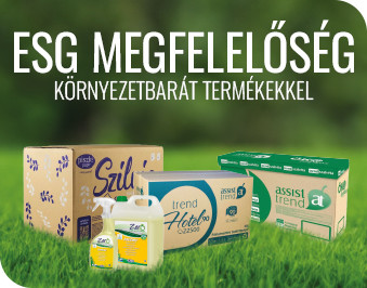 ESG megfelelőség környezetbarát tisztítószerekkel és higiéniai termékekkel