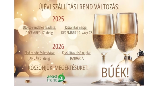 Szilveszteri rendelését most adja le!