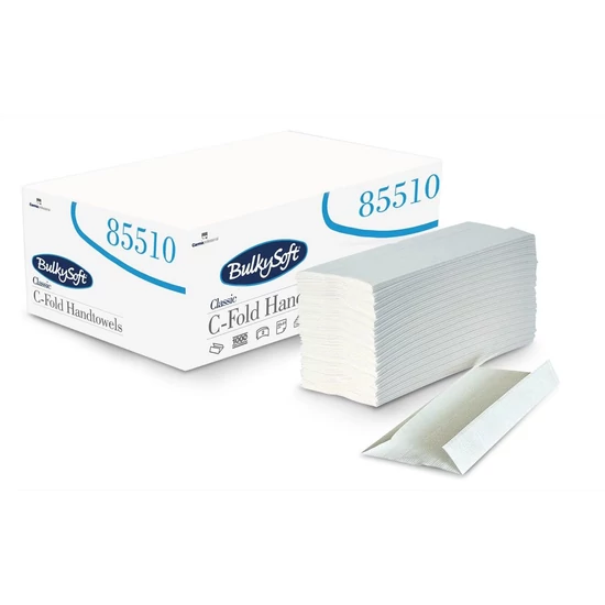 BulkySoft classic C hajtogatott kéztörlő 1rtg 31x23cm 153lap cell 20cs/gyűjtő