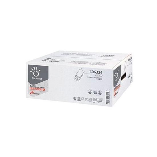 Standard W hajtogatott kéztörlő rec 22x32cm 1rtg 182 lap 20cs/karton