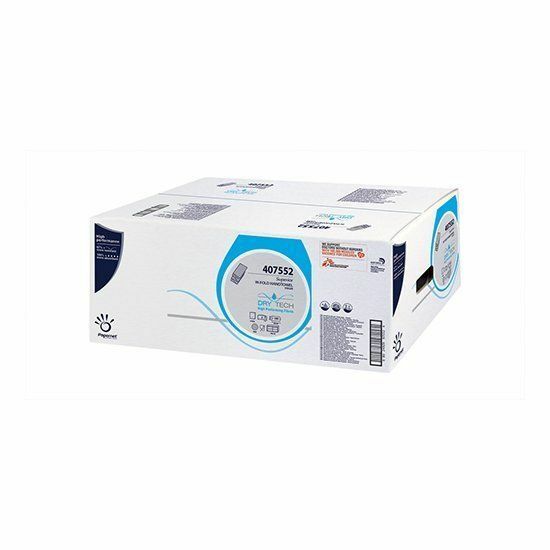 Papernet DryTech W hajtogatott kéztörlő fehér cell 2 rétegű  100 lap
