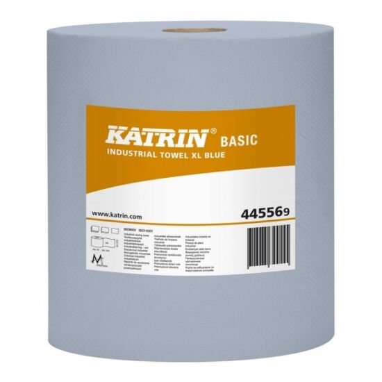 Katrin basic XL ipari tekercses törlőpapír kék 1 rétegű M27 D28 360 m rec
