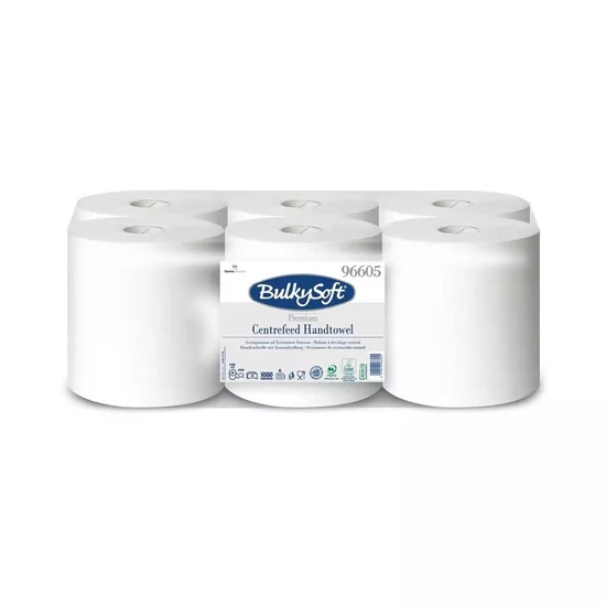 BulkySoft premium belsőmagos ipari törlőpapír 2rtg M20 D18 450lap108m cell 6tek/gyűjtő