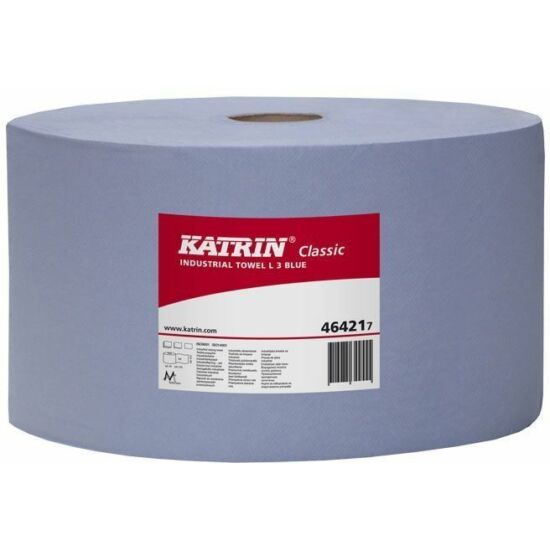 Katrin classic ipari törlő L3 kék, 3  rétegű, 39 cm, 1000 lap