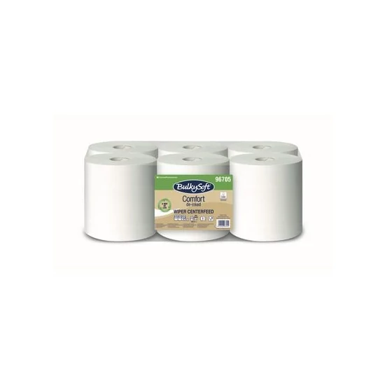 BulkySoft comfort belsőmagos ipari törlőpapír 2rtg M19 D18 450lap 108m 6tek/gyűjtő