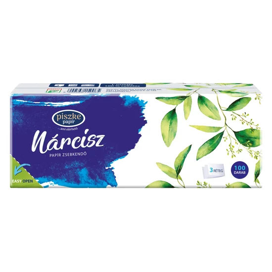 Nárcisz papír zsebkendő 3rtg cell 40x100db/gyűjtő
