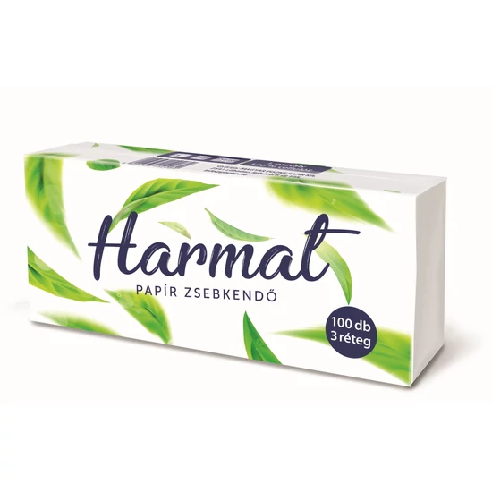 Harmat papír zsebkendő 3rtg cell 50x100db/gyűjtő