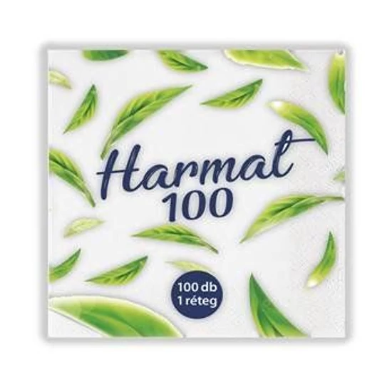 Harmat szalvéta fehér 1 rétegű 30x30cm 44x100db/gyűjtő