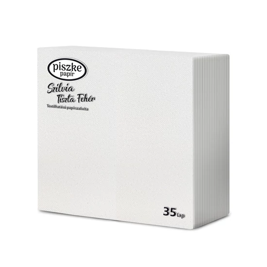 Szilvia Tiszta Fehér szalvéta 2rtg 32,4x33cm 24x35db/gyűjtő