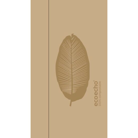 Duni Ecoecho szalvéta Organic barna adagolóba 1 rétegű 33x32cm 6x750db/gyűjtő