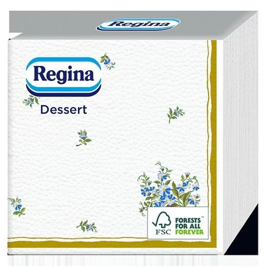 Regina Desszert szalvéta 1rtg 25x25cm 24x55db/gyűjtő