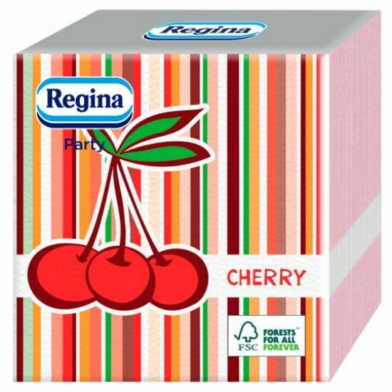 Regina Party orange-cherry szalvéta 1 rétegű 30x29cm 36x45db/gyűjtő