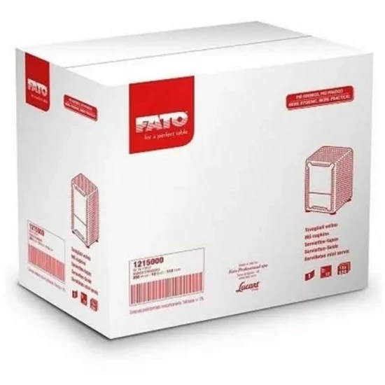Fato bár és fagyi szalvéta 1rtg fehér 17x17cm 12x250db/gyűjtő