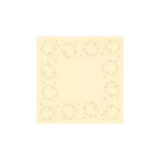 Dunicel asztalközép Star Shine Cream 84x84cm 10db/gyűjtő