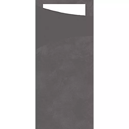 Duni sacchetto Granite grey/fehér 19x8,5cm 5x100db/gyűjtő