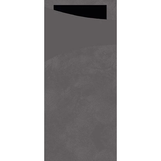 Duni sacchetto Granite grey/fekete 19x8,5cm 5x100db/gyűjtő