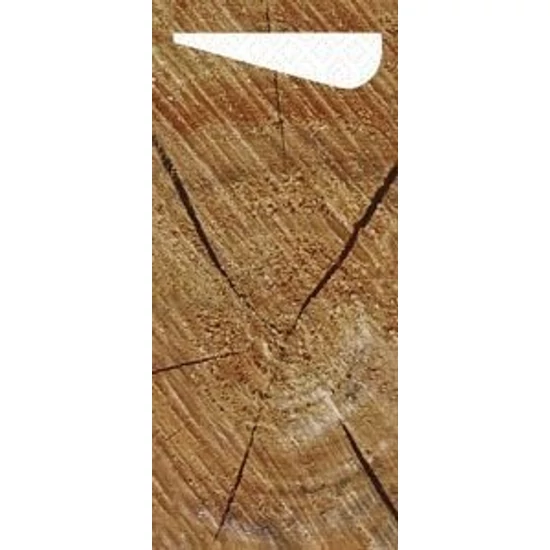 Duni sacchetto Wood/fehér 19x8,5cm 5x100db/gyűjtő