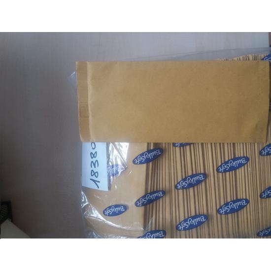 Bulkysoft evőeszköztartó tasak natúr 25x10,5cm 8x125db/gyűjtő