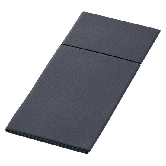Duniletto slim evőeszköztartó szalvéta fekete 40x33cm 4x65db/gyűjtő