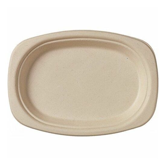 Duni Ecoecho Bagasse ovális tányér barna 22cm 10x50db/gyűjtő