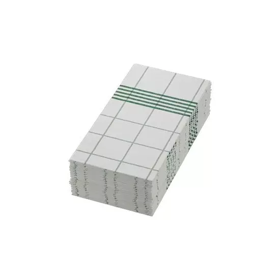 Dunisoft asztalkendő Fehér-zöld 48x48cm 1/8 6x60db/gyűjtő