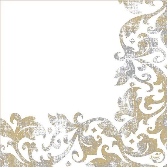 Dunisoft szalvéta Festiva white 40x40cm 12x60db/gyűjtő