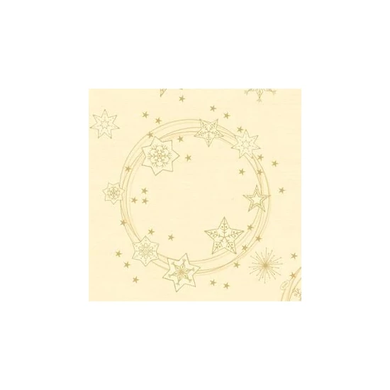Dunilin szalvéta Star Shine Cream 40x40cm 5x45db/gyűjtő