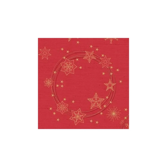 Dunilin szalvéta Star Shine Red 40x40cm 5x45db/gyűjtő