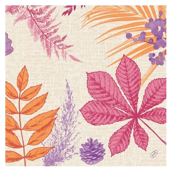 Dunisoft szalvéta Bright Autumn 40x40cm 6x60db/gyűjtő