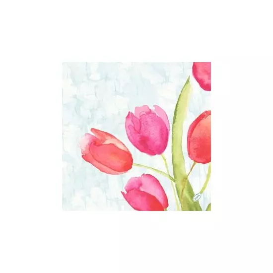 Bio-Dunisoft szalvéta Painted Tulips 40x40cm 6x60db/gyűjtő