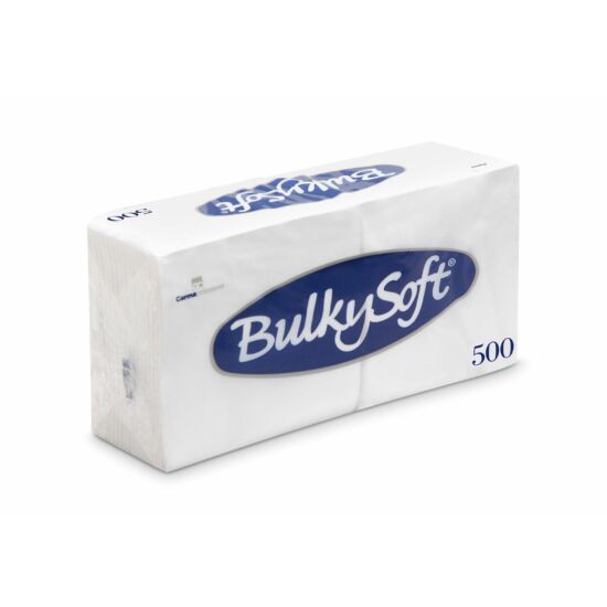 BulkySoft szalvéta fehér 1 rétegű 24x24cm 6x500db/gyűjtő