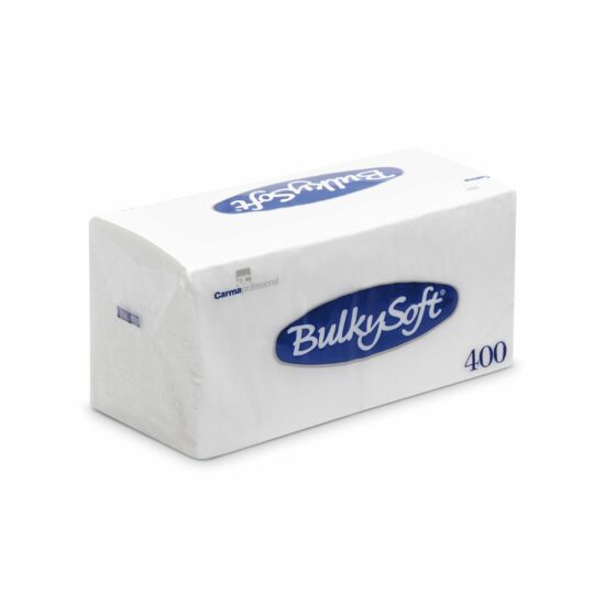BulkySoft szalvéta fehér 1 rétegű 33x33cm 10x400db/gyűjtő