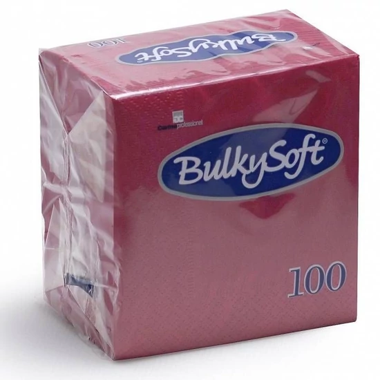 BulkySoft szalvéta bordó 2rtg 24x24cm 20x100db/gyűjtő