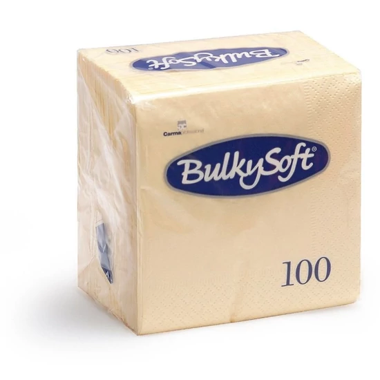 BulkySoft rainbow szalvéta krém 2rtg 24x24cm 20x100db/gyűjtő