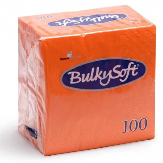 BulkySoft rainbow szalvéta narancs 2rtg 24x24cm 20x100db/gyűjtő