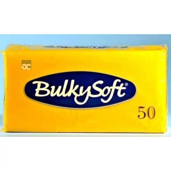 BulkySoft rainbow szalvéta sárga 2 rétegű 33x33cm 1/8 40x50db/gyűjtő