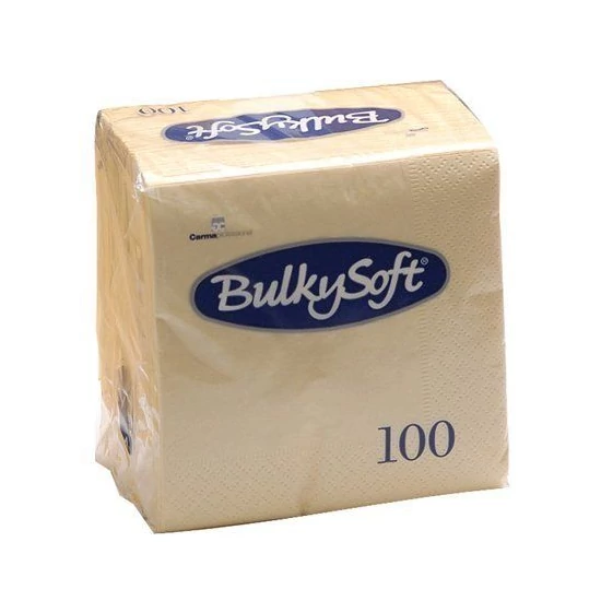 BulkySoft rainbow szalvéta krém 2 rétegű 33x33cm 20x100db/gyűjtő