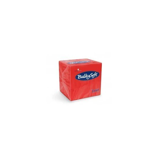 BulkySoft rainbow szalvéta piros 2 rétegű 33x33cm 20x100db/gyűjtő