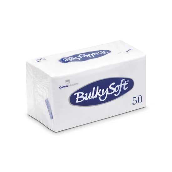 BulkySoft szalvéta fehér 2 rétegű 33x33cm 1/8 40x50db/gyűjtő