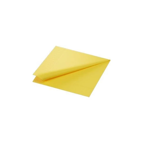 Duni szalvéta sárga 2rtg 40x40cm 10x125db/gyűjtő
