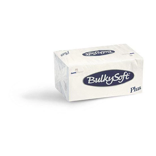 BulkySoft plus szalvéta fehér 2 rétegű 38x38cm 1/8 20x40db/gyűjtő