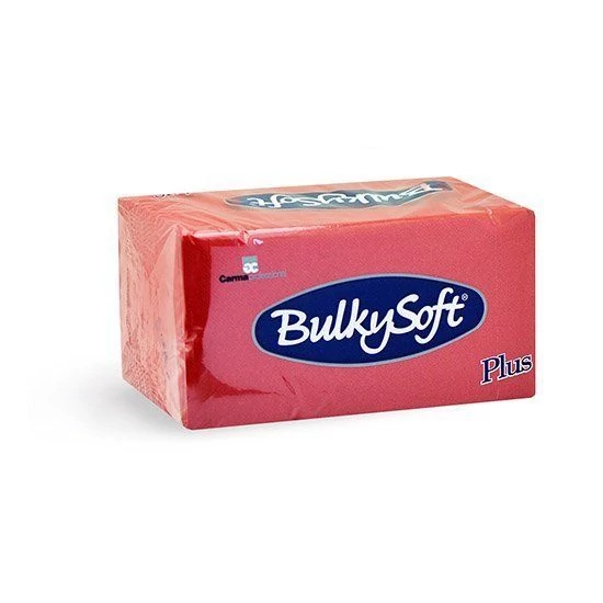BulkySoft rainbow plus szalvéta piros 2 rétegű 38x38cm 1/8 20x40db/gyűjtő