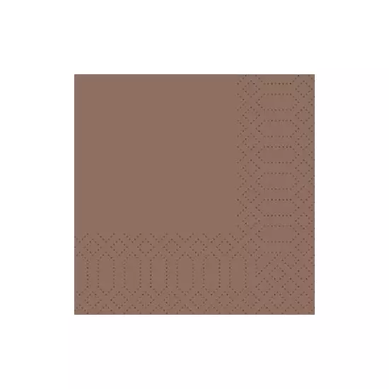Duni szalvéta Chestnut 3 rétegű 24x24cm 8x250db/gyűjtő