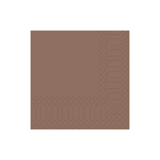 Duni szalvéta Chestnut 3 rétegű 24x24cm 8x250db/gyűjtő